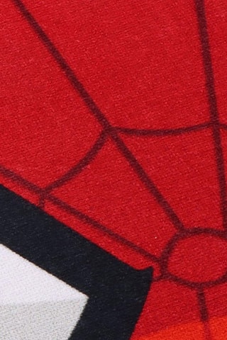 Drap de douche Spider-Man Avengers Marvel 70 x 140 cm - Rouge et bleu