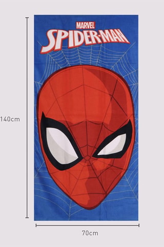 Drap de douche Spider-Man Avengers Marvel 70 x 140 cm - Rouge et bleu