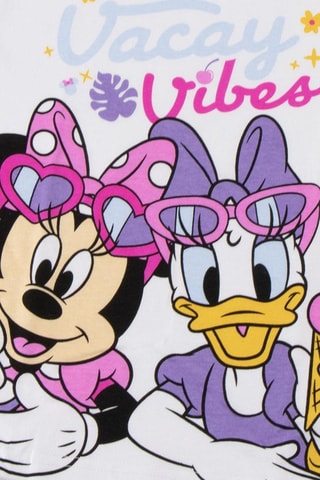 T-shirt Minnie et Daisy Disney - Blanc et violet