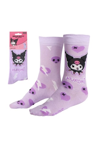 Chaussettes Kuromi Hello Kitty Sanrio - Violet