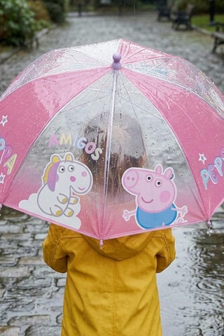 Parapluie manuel Peppa Pig - Rose