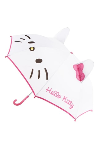 Parapluie 3D manuel Hello Kitty Sanrio - Blanc
