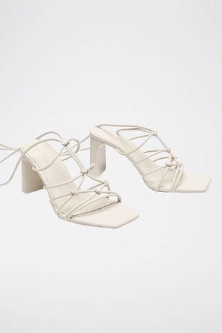 Spartiates à talons - Blanc