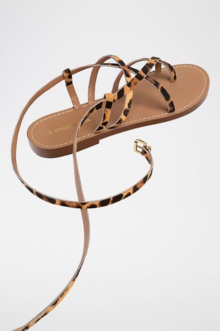 Sandales en cuir - Beige