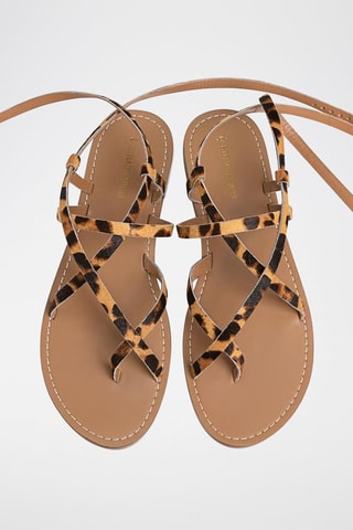 Sandales en cuir - Beige