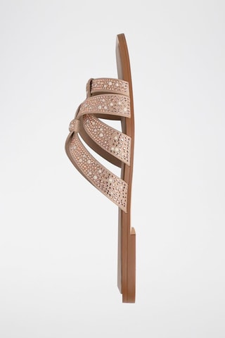 Mules en cuir - Beige