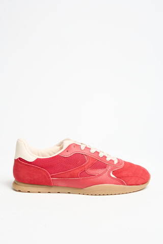Baskets en nubuck - Rouge