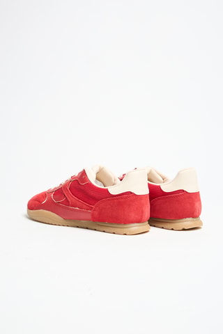 Baskets en nubuck - Rouge