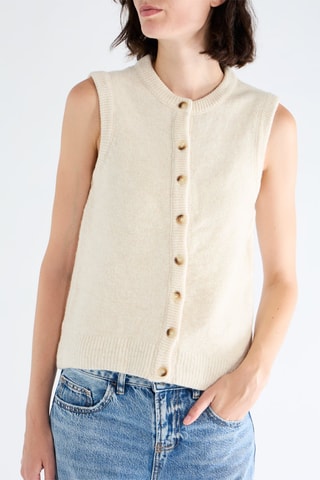 Gilet sans manches - Ecru