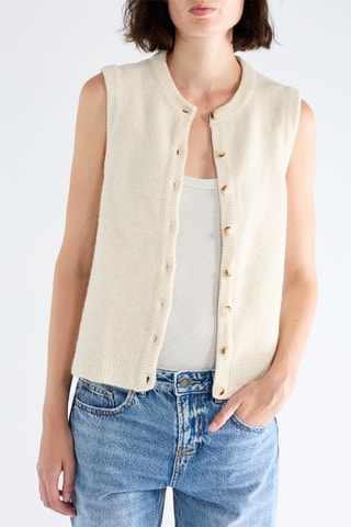 Gilet sans manches - Ecru
