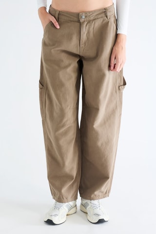 Pantalon straight - Marron