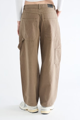 Pantalon straight - Marron