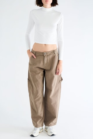 Pantalon straight - Marron