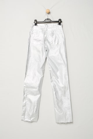 Pantalon straight - Argenté