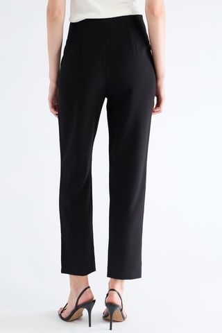 Pantalon straight taille haute - Noir