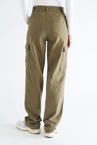 Pantalon straight - Kaki