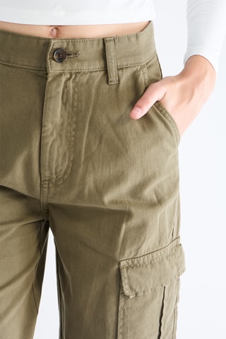 Pantalon straight - Kaki
