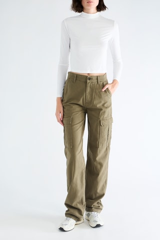 Pantalon straight - Kaki