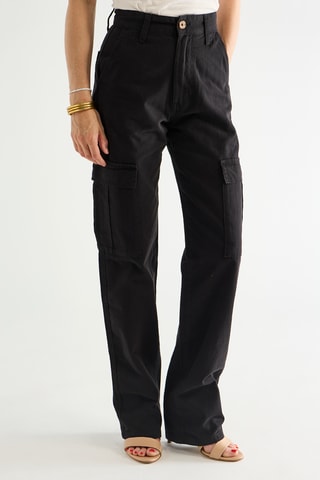 Pantalon taille haute - Noir