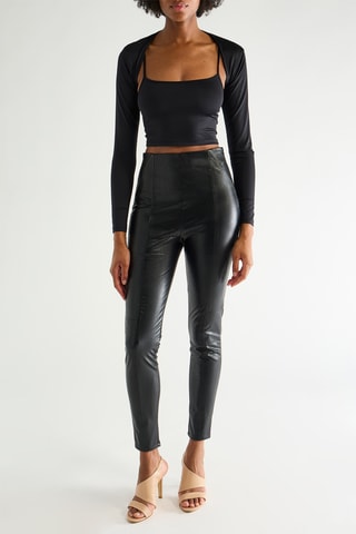 Pantalon taille haute - Noir