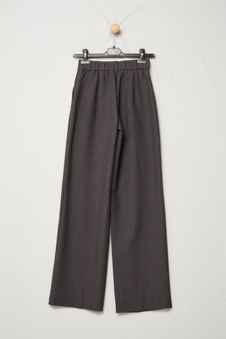 Pantalon taille haute - Gris foncé