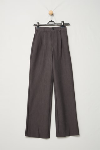 Pantalon taille haute - Gris foncé