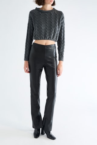 Pantalon straight - Noir