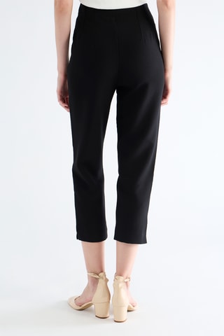 Pantalon tapered taille haute - Noir