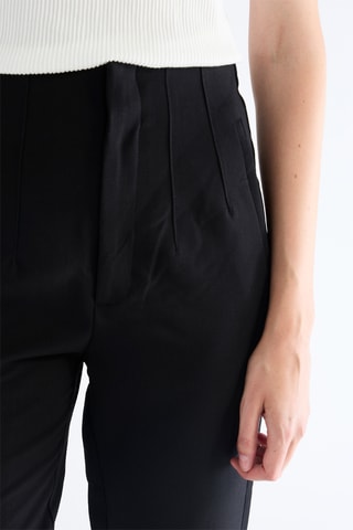 Pantalon tapered taille haute - Noir