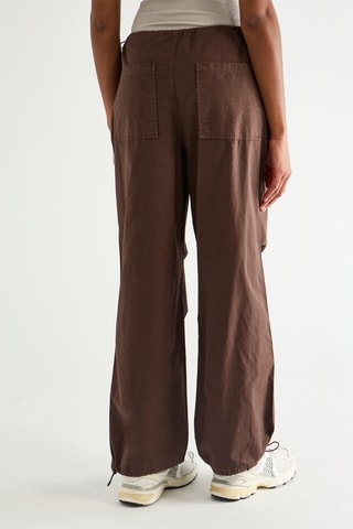 Pantalon straight - Marron