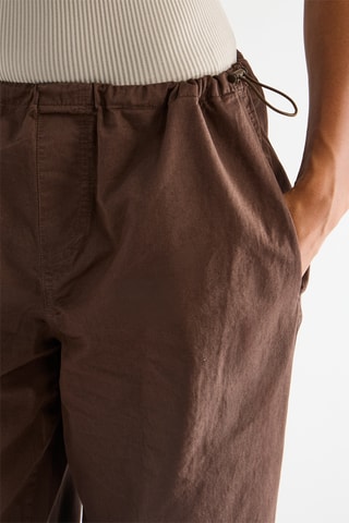 Pantalon straight - Marron
