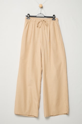 Pantalon wide legs - Beige clair