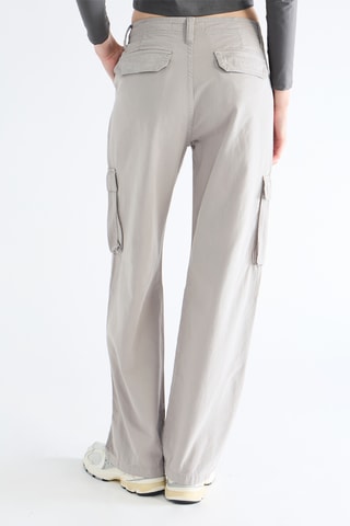 Pantalon straight - Gris clair