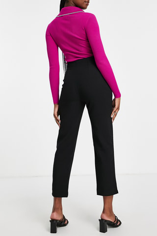 Pantalon taille haute - Noir
