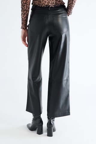 Pantalon straight taille haute - Noir