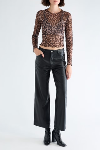 Pantalon straight taille haute - Noir
