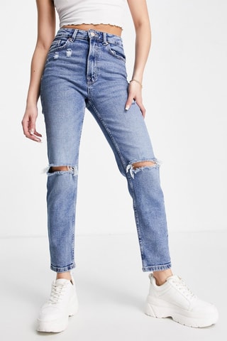 Jean taille haute - Bleu marine