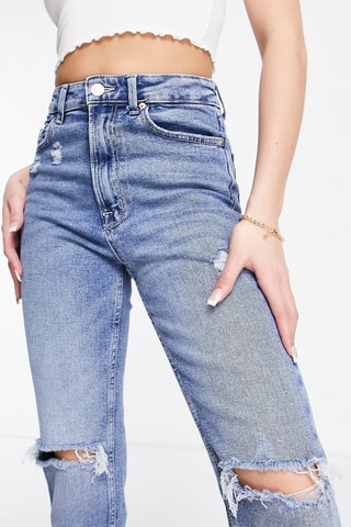 Jean taille haute - Bleu marine