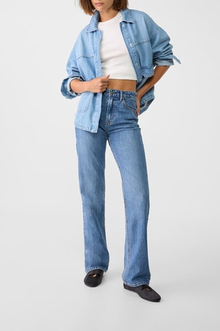 Jean taille haute - Bleu