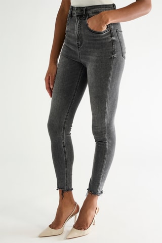 Jean skinny taille haute - Noir
