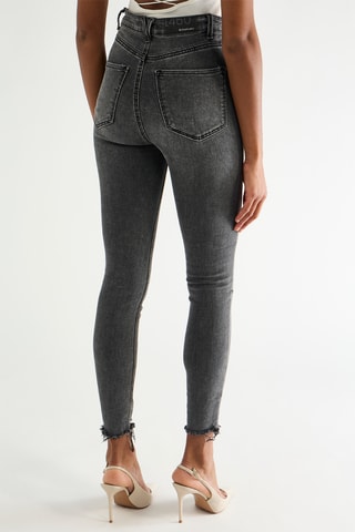 Jean skinny taille haute - Noir