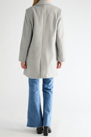 Manteau en laine - Gris chiné