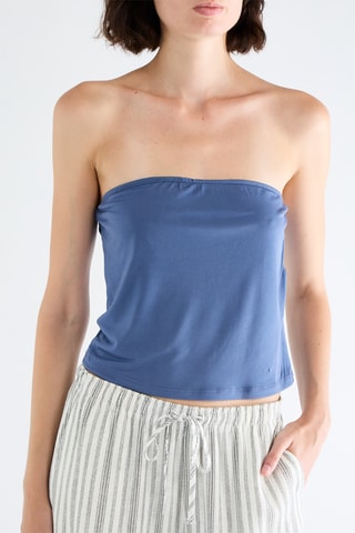 Top bustier - Bleu cobalt