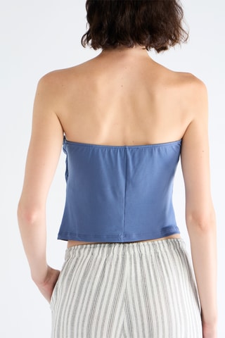 Top bustier - Bleu cobalt