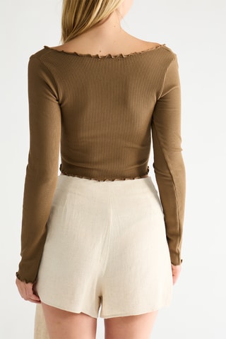 Crop top - Marron