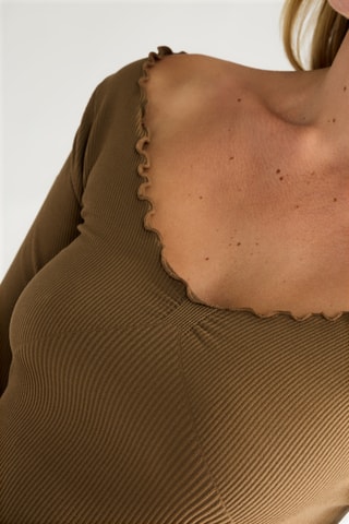 Crop top - Marron