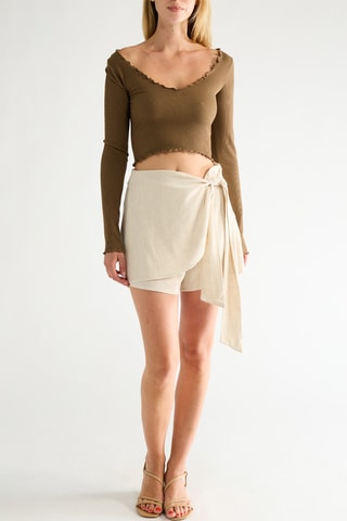 Crop top - Marron