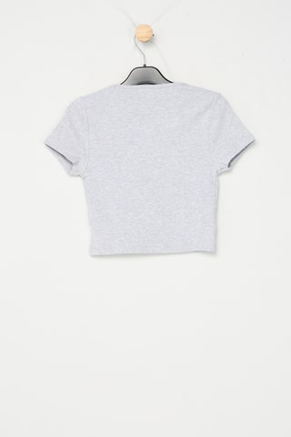 Crop top - Gris clair chiné