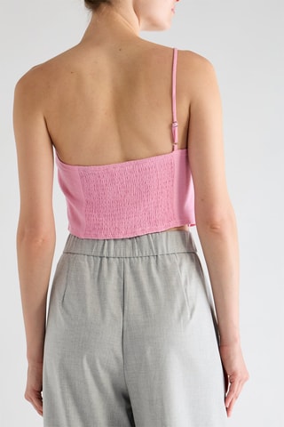 Crop top asymétrique - Rose