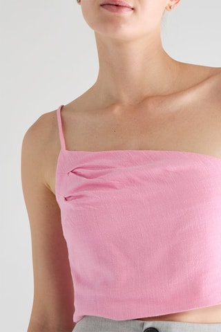 Crop top asymétrique - Rose